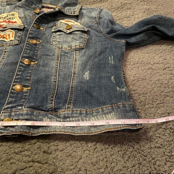 2.1 Blue Jean Jacket Girls Size Large - Picture 3 of 15